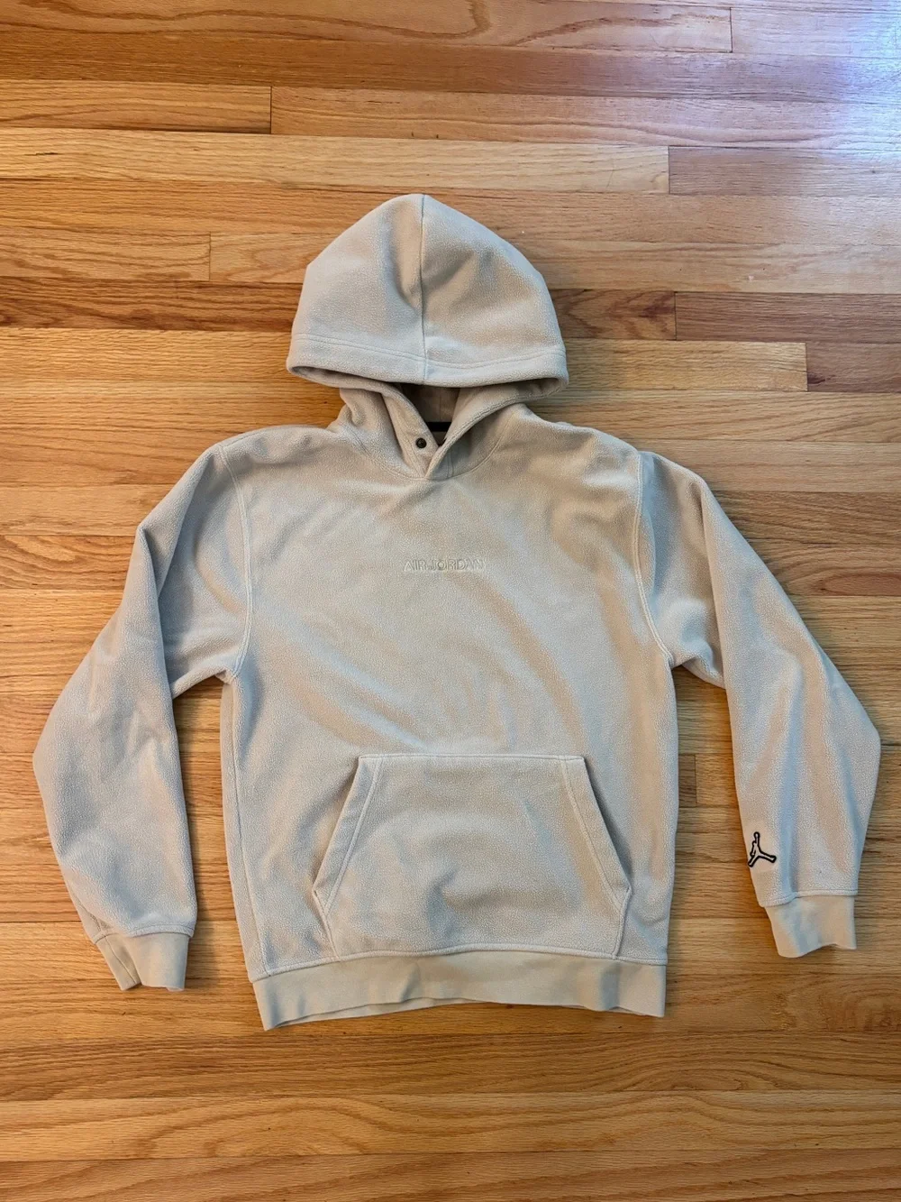 Jordan Mens Essential Winter Fleece Hoodie XS Beige